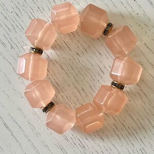 Elegant Pink Beaded Bracelet from Free People